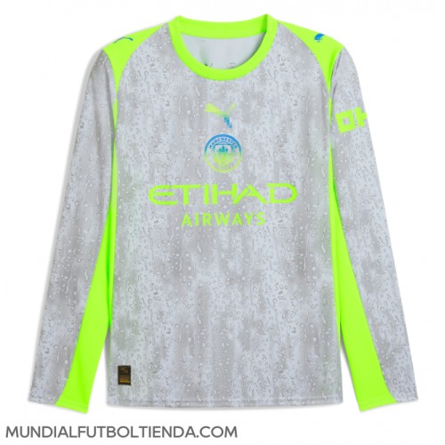 Camiseta Manchester City Tercera Equipación Replica 2025-26 mangas largas